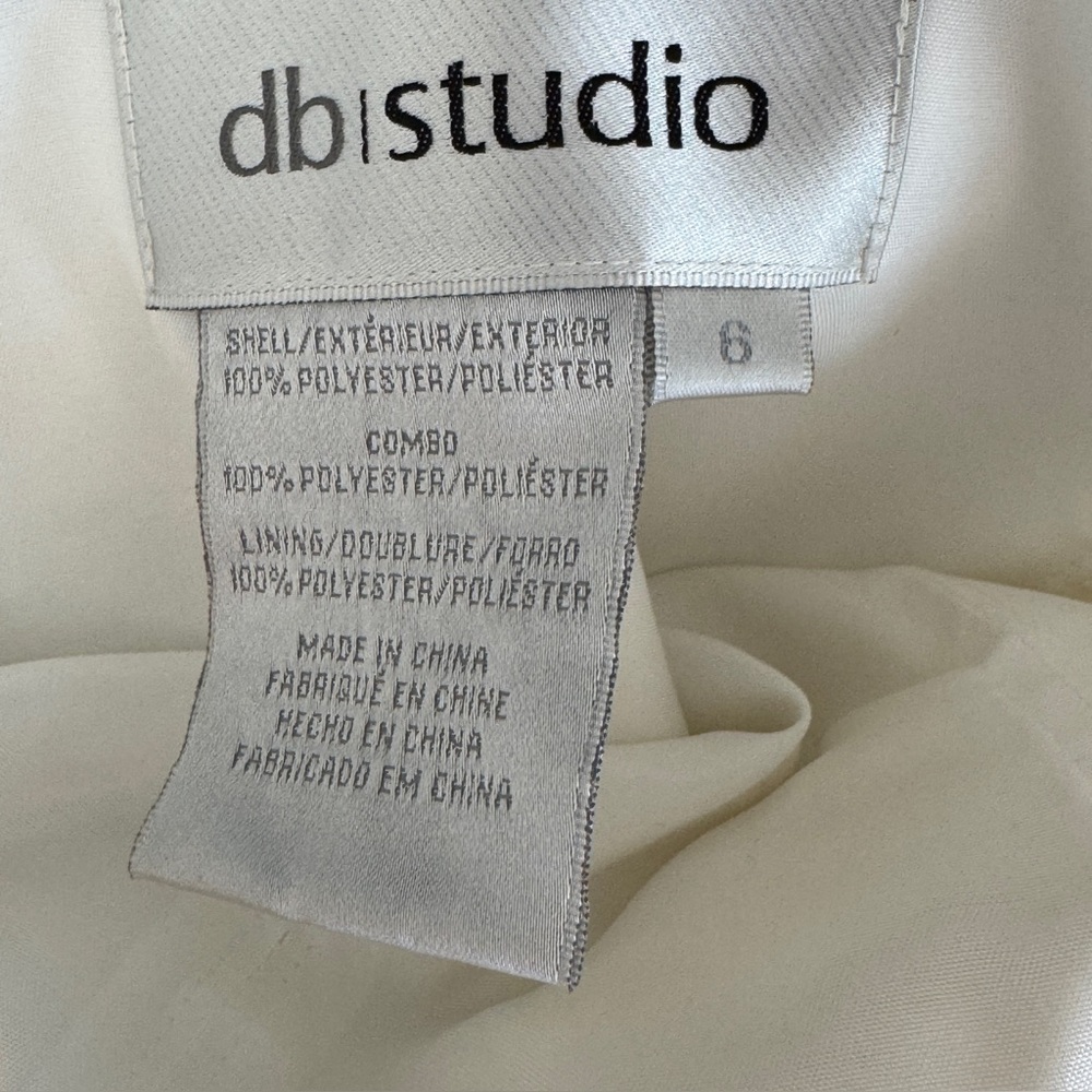 Db Studio White Lace Mini Dress Rehearsal Dinner Bride Reception Wedding Dress 6 - Picture 6 of 7